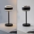 Lampa stołowa na akumulator czarna perła sterowanie dotykowe CCT PURE FALLING RINGS 4503-18 - Paul Neuhaus
