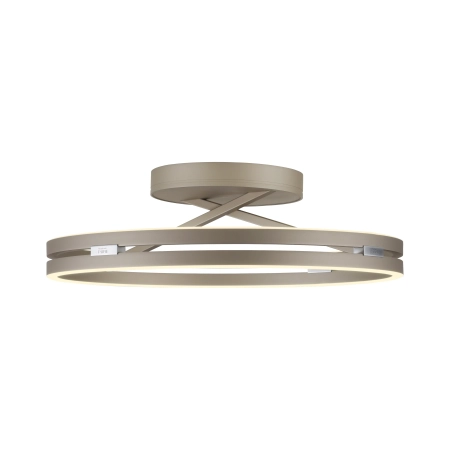 Lampa sufitowa brązowa ściemnialna na pilota PURE LOOP 6552-97 - Paul Neuhaus