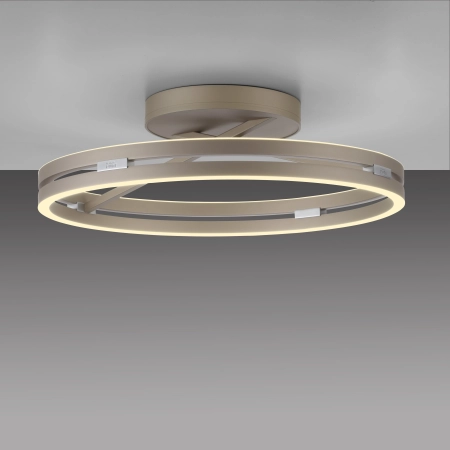 Lampa sufitowa brązowa ściemnialna na pilota PURE LOOP 6552-97 - Paul Neuhaus