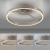 Lampa sufitowa brązowa ściemnialna na pilota PURE LOOP 6552-97 - Paul Neuhaus