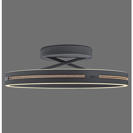 Lampa sufitowa na pilota PURE LOOP czarna 6552-18 - Paul Neuhaus