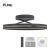 Lampa sufitowa na pilota PURE LOOP czarna 6552-18 - Paul Neuhaus