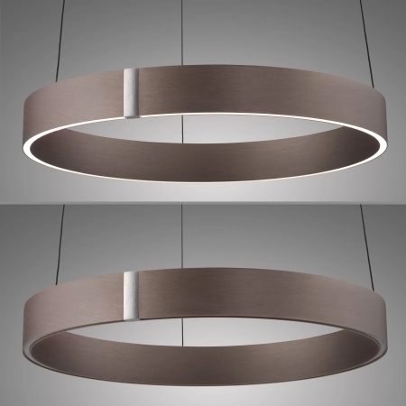 Lampa wisząca elektryczna z windą na pilota PURE E-CLIPSE metaliczny brąz 2560-34 - Paul Neuhaus