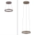 Lampa wisząca elektryczna z windą na pilota PURE E-CLIPSE metaliczny brąz 2560-34 - Paul Neuhaus