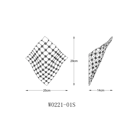 Kinkiet TIARA W0221-01S-F7AC - Zuma Line