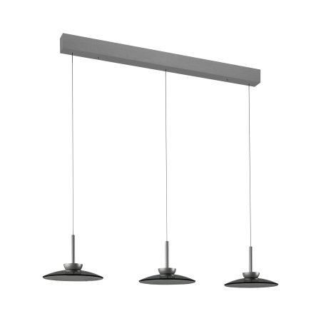 Lampa wisząca designerska comfort lift led potrójna PURE MOON 2193-15 - Paul Neuhaus