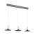 Lampa wisząca designerska comfort lift led potrójna PURE MOON 2193-15 - Paul Neuhaus
