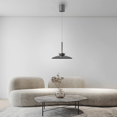 Lampa wisząca designerska comfort lift, ściemnialna PURE MOON 2191-15 - Paul Neuhaus