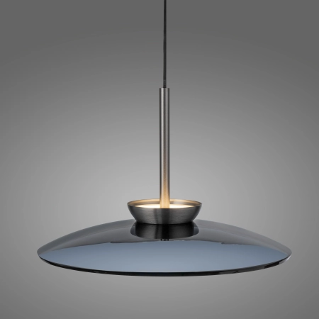 Lampa wisząca mega designerska na pilota z windą PURE E-MOON 2195-15 - Paul Neuhaus