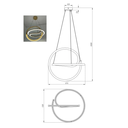 Lampa wisząca VELENNE P241249401E - Zuma Line