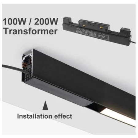Zasilacz do szyn magnetycznych 48V 100W czarny 10136 - Zuma Line