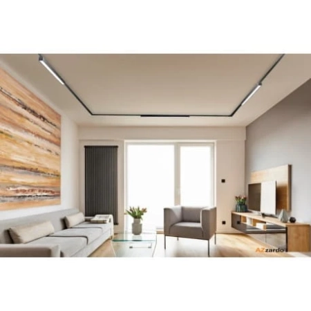 Lampa do szyn magnetycznych z przesłoną 24W 3000K 60cm czarna 10012 - Zuma Line