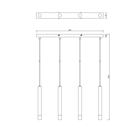 Lampa wisząca VELIC P241125804BL - Zuma Line