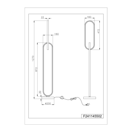 Lampa podłogowa RAVON F241145502 - Zuma Line