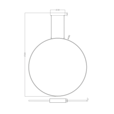 Lampa wisząca RASCAL PEN4105-90BK - Zuma Line