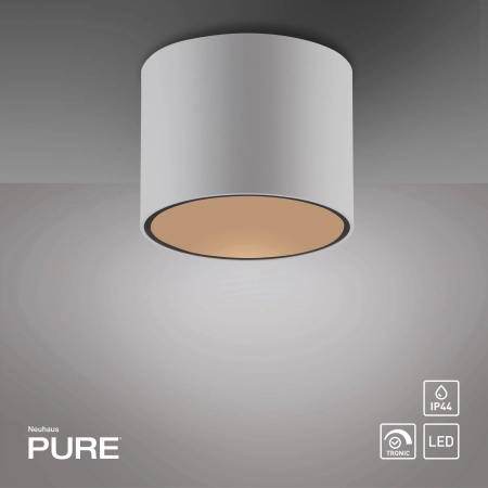 Lampa sufitowa biała z funkcją DIMM PURE POINT 6761-16 - Paul Neuhaus