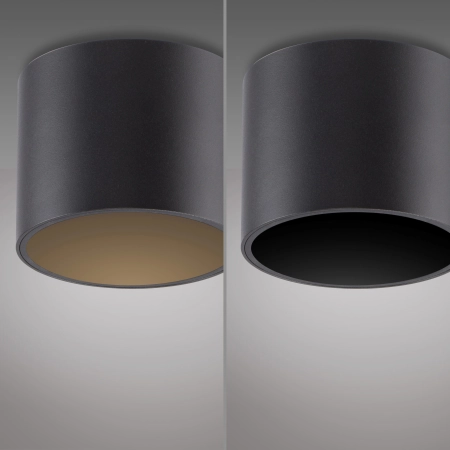 Lampa sufitowa czarna z funkcją DIM PURE POINT 6761-18 - Paul Neuhaus