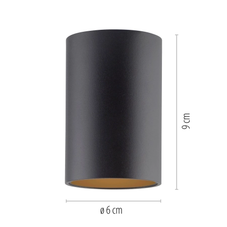 Lampa sufitowa czarna z funkcją DIM PURE POINT 6749-18 - Paul Neuhaus