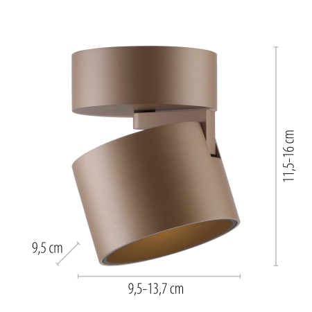 Lampa sufitowa brązowa DIMM PURE CUP 6226-97 - Paul Neuhaus