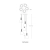 Lampa wisząca CALVO P0076-05G-P7AA - Zuma Line