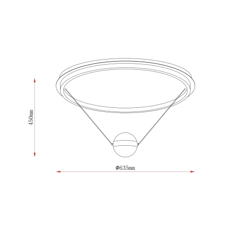 Lampa sufitowa TURKAN 250088L-BS - Zuma Line