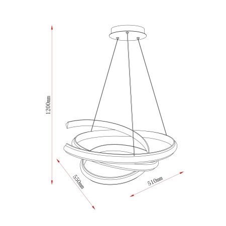 Lampa wisząca VECINO 250051P-BE - Zuma Line