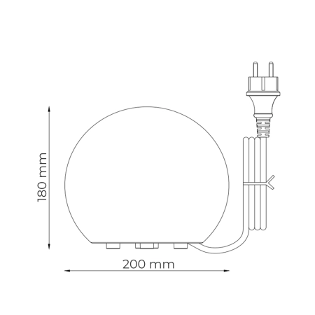 Kula zewnętrzna BALL MC20E - Zuma Line