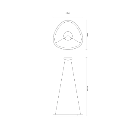 Lampa wisząca LIRIA złota MS756060 - Zuma Line