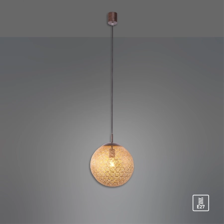 Lampa wisząca GRETA rdzawy/złoty 2420-48 - Paul Neuhaus