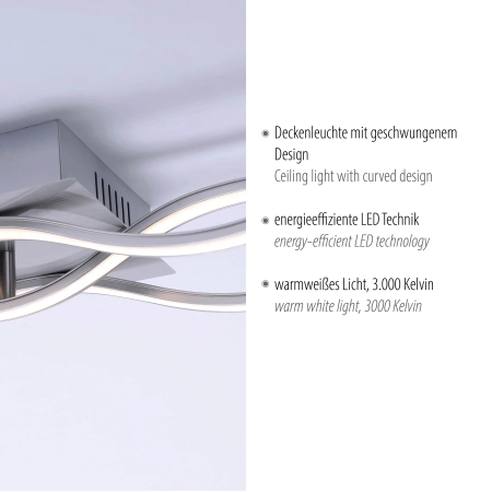 Lampa sufitowa WAVE 15166-55 - Paul Neuhaus