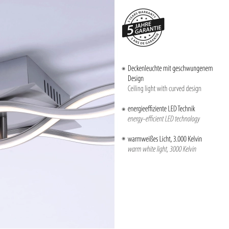 Lampa sufitowa WAVE 15166-55 - Paul Neuhaus