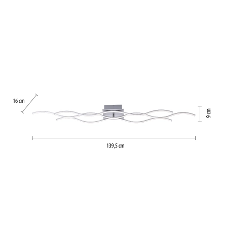 Lampa sufitowa WAVE 15167-55 - Paul Neuhaus