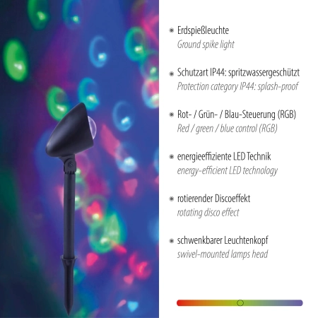 Lampa zewnętrzna DISCO 19035-18 - Paul Neuhaus