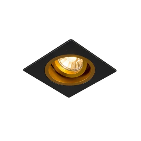 Oprawa do wbudowania CHUCK DL SQUARE BLACK- GOLD 92706-N - Zuma Line