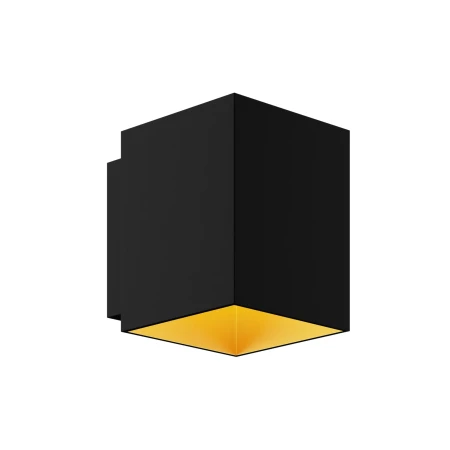 Kinkiet nowoczesny SOLA WL SQUARE BLACK-GOLD 91063-N - Zuma Line