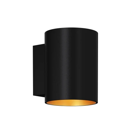 Kinkiet nowoczesny SOLA WL ROUND BLACK-GOLD 91061-N - Zuma Line