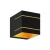 Kinkiet nowoczesny TRANSFER WL 2 BLACK-GOLD 91067-N - Zuma Line
