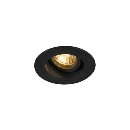 Oprawa wpuszczana okrągła CHUCK DL ROUND BLACK 92700-N - Zuma Line
