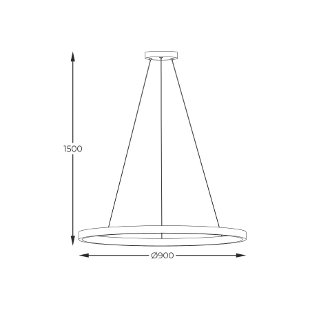 Lampa wisząca HORIK CZARNA/BLACK PEN89424-90BK - Zuma Line
