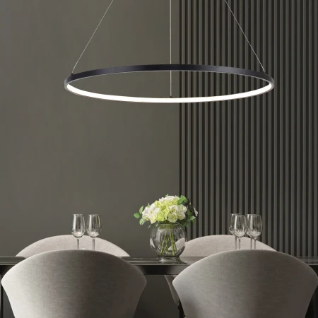 Lampa wisząca HORNIK CZARNA/BLACK PEN89424-60BK - Zuma Line