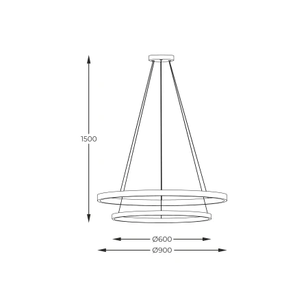 Lampa wisząca HORIKCZARNA/BLACK PEN89424-60+90BK - Zuma Line