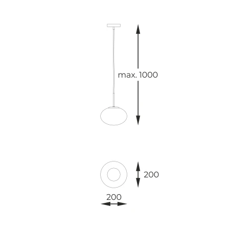Lampa wisząca OMI ZŁOTY 1183 - Zuma Line