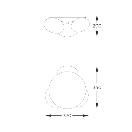 Lampa sufitowa OMI CZARNY 1190 - Zuma Line