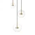 Lampa wisząca ENCELADUS ZŁOTA/GOLD P0428-03L-L4AC - Zuma Line