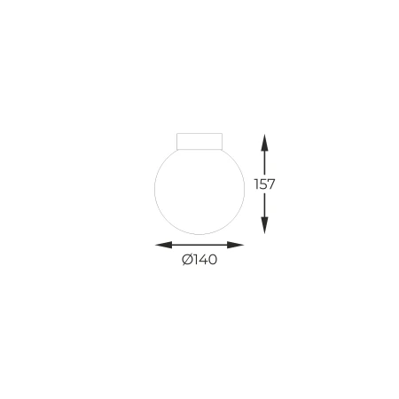 Lampa sufitowa ARCTURUS CZARNA/BLACK C0574-01D-P7AA - Zuma Line