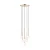 Lampa wisząca ARCTURUS ZŁOTA/GOLD P0574-07F-F7AA - Zuma Line