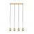 Lampa wisząca MIDA ZŁOTA/GOLD P0583-04A-2GHF - Zuma Line
