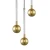 Lampa wisząca MIDA ZŁOTA/GOLD P0583-03B-2GHF - Zuma Line