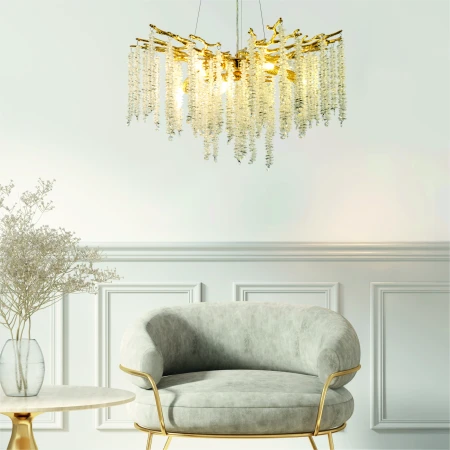 Lampa wisząca DIJON ZŁOTA/GOLD MD3720-1-EGN - Zuma Line