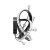 Kinkiet MAIA CZARNY/BLACK MB3481-1-3BCT - Zuma Line